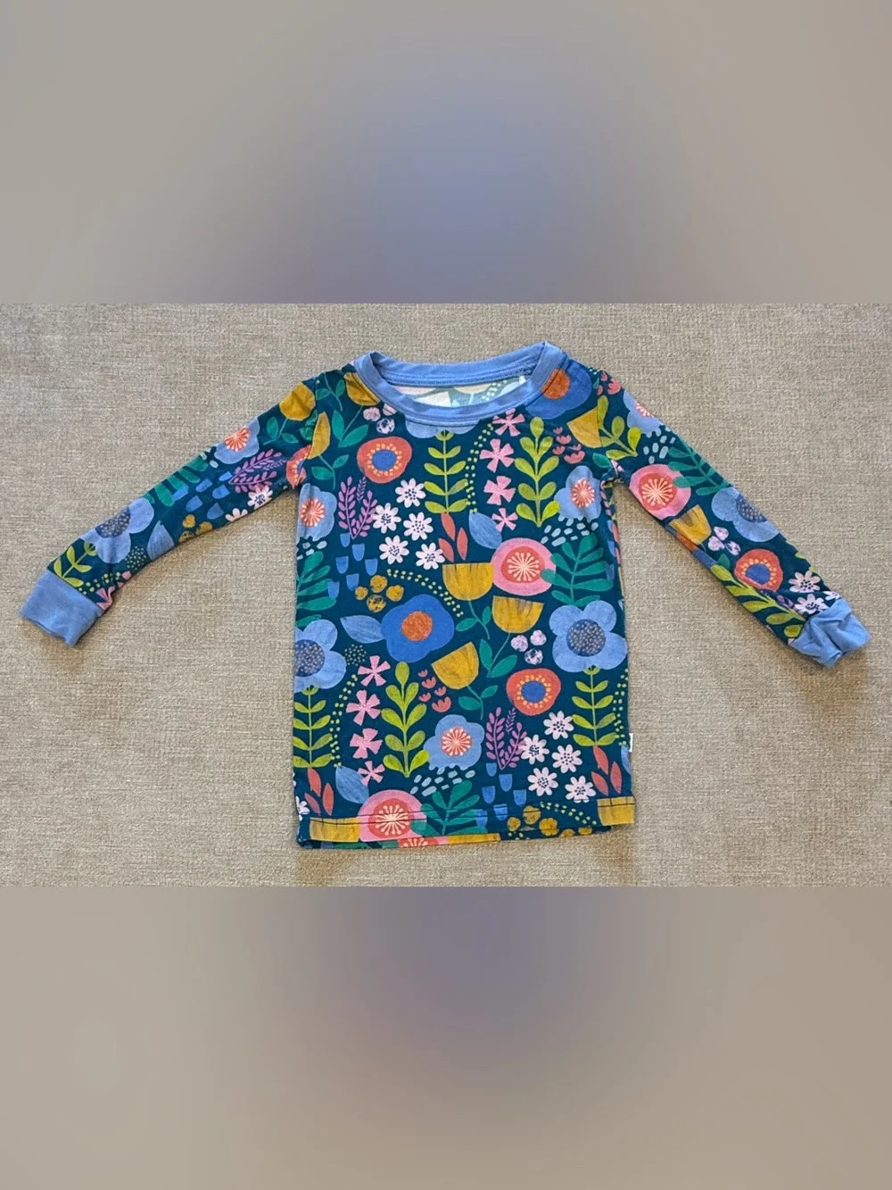 Little Sleepies Folk Floral Two-Piece Long Sleeve Pajama Set 12-18 months